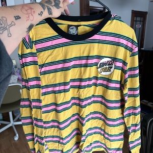 SANTA CRUZ striped long sleeve shirt